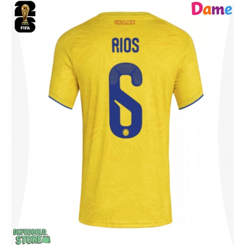 Colombia Richard Rios #6 Replika Hjemmebanetrøje Dame VM 2026 Kortærmet